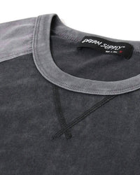 Zimego - Athletic Fit Baseball Retro Contrast Long Sleeve Raglan Tee