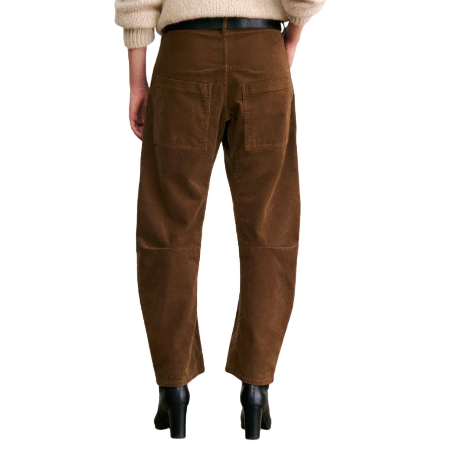 NILI LOTAN Shon Corduroy Pant in caffe 1 - women's pants - alternate view