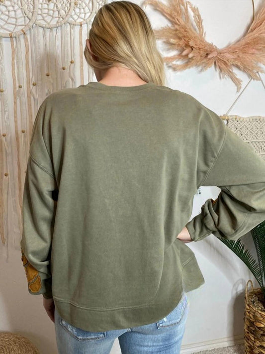 Jodifl - Rose Applique Sweatshirt