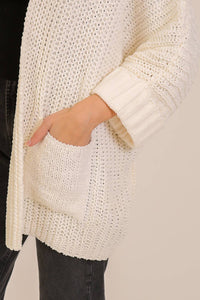 Timing - Chunky Knit Open Front Cardigan