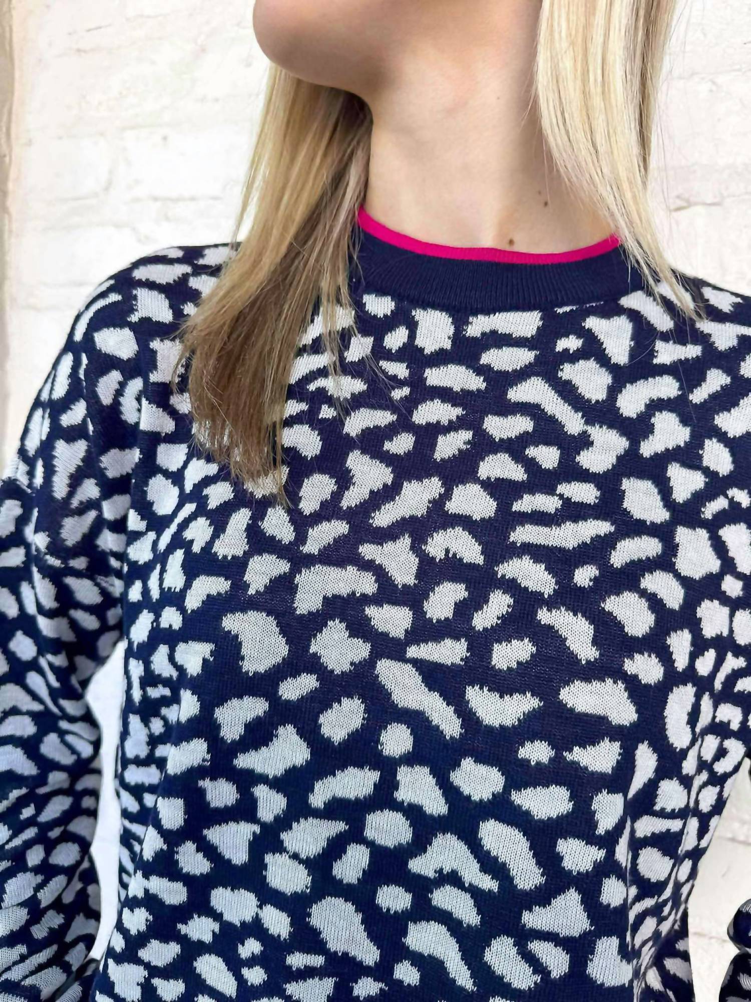 THML Wild Night Sweater in multi - women's sweater - detail view