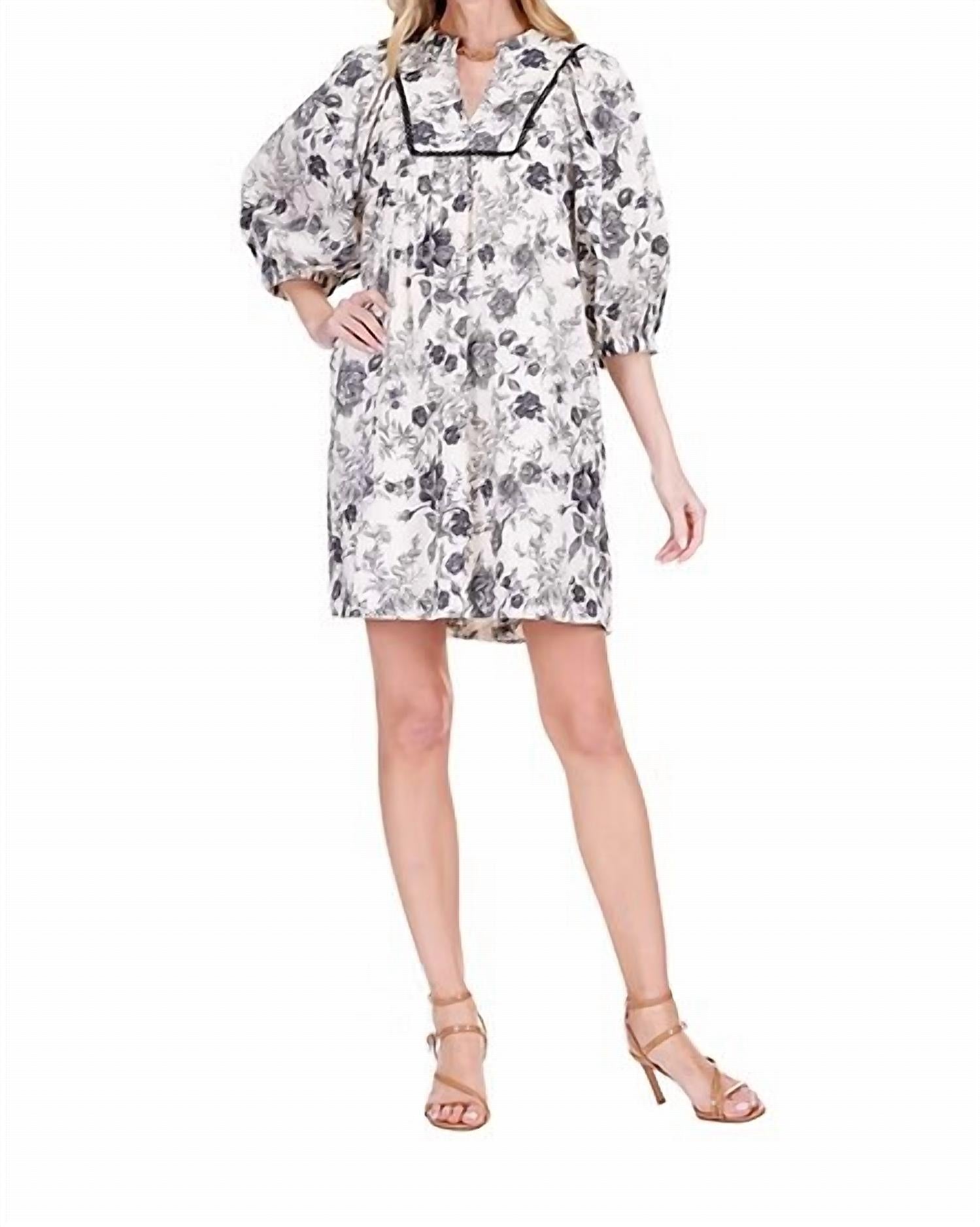 Joy Joy - Front Yolk Trim Dress