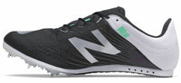 New Balance Men's Md500 V6 Spike Shoes in black white 1 - men's shoe - detail view