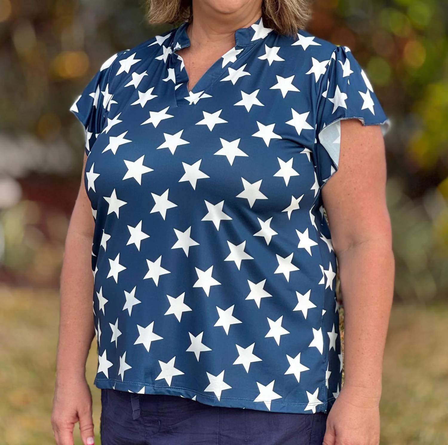 Southern Grace - Nicole V-neck Top