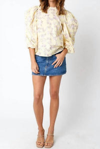 Olivaceous - Aven Bubble Blouse