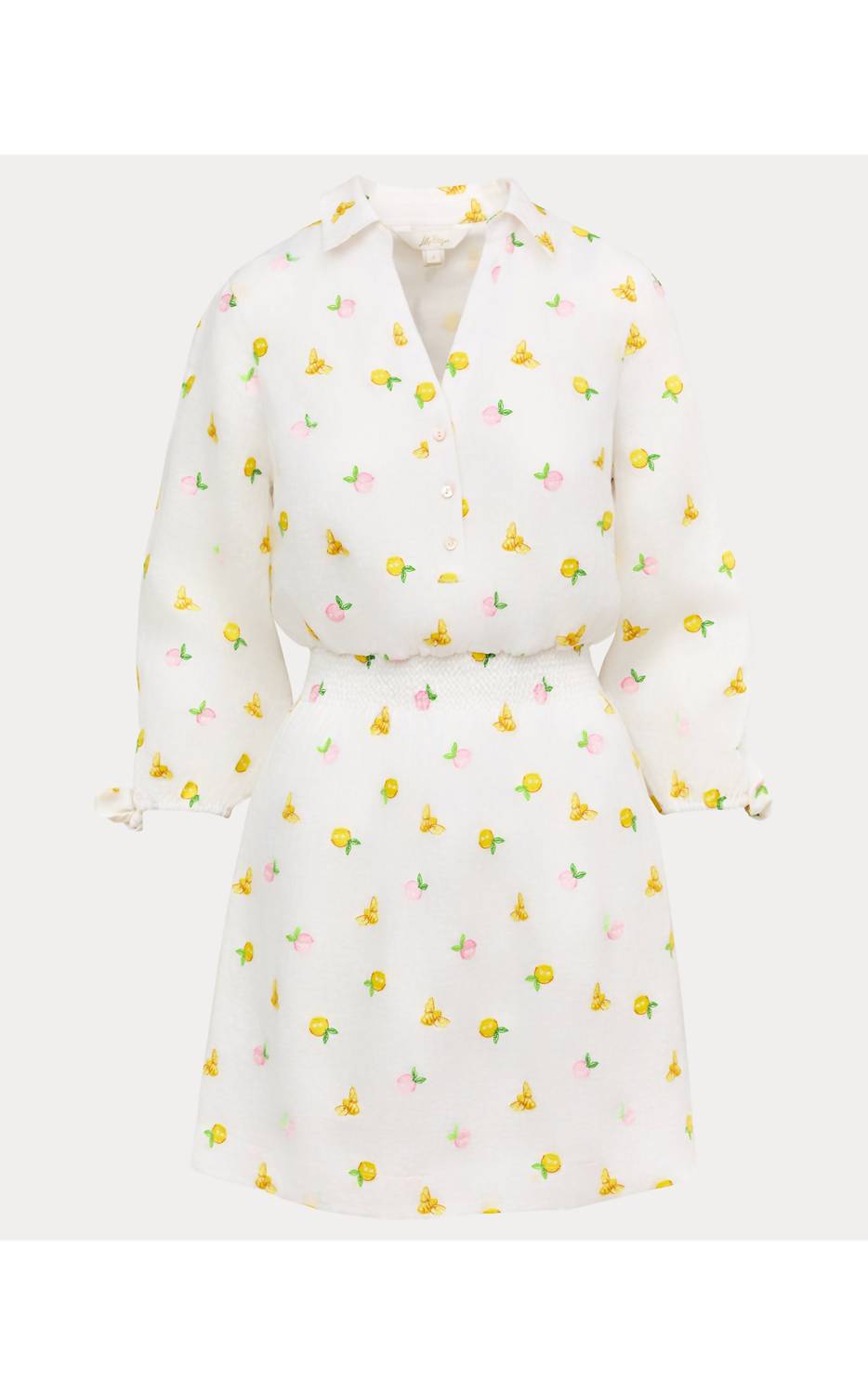 Lilly Pulitzer - Abralynn Embroidered Linen Shirtdress