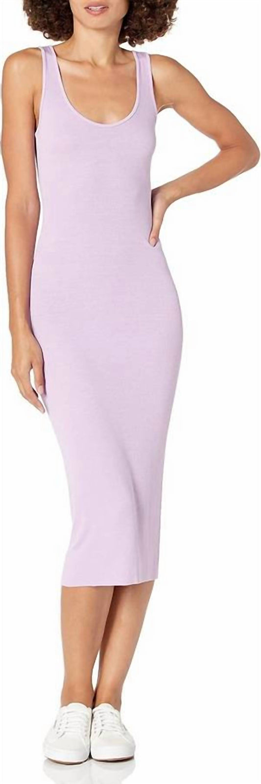 Enza Costa - SILK RIB TANK MIDI DRESS