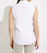 Joseph Ribkoff - Vanilla Pleated V-Neck Sleeveless Top