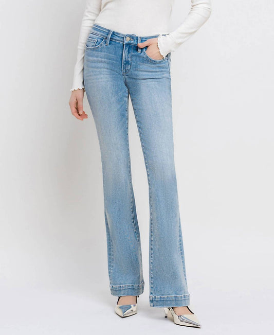 Vervet By Flying Monkey - Miranda Mid Rise Boot Cut Jeans