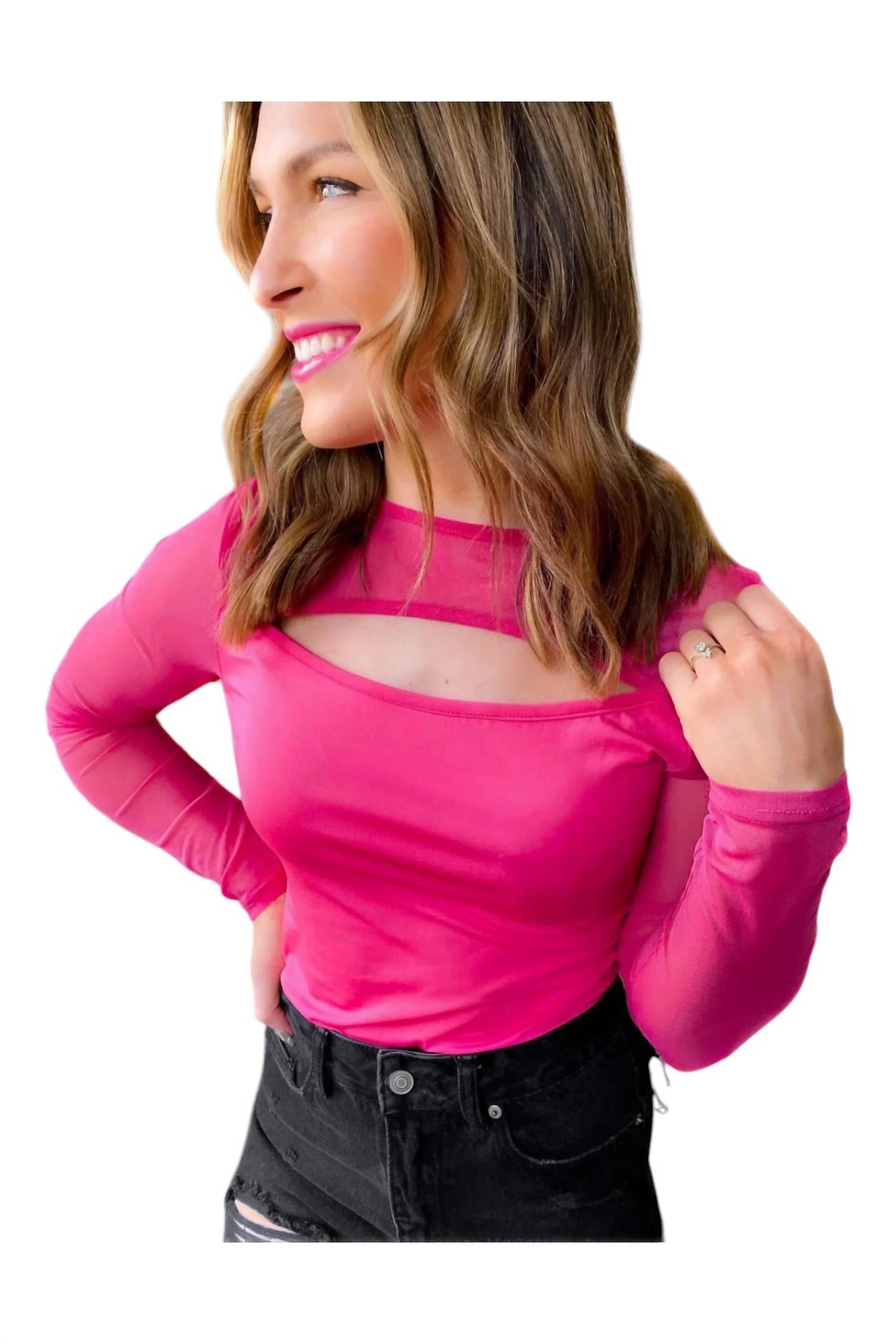 With Love, Molly - Mesh Peek-A-Boo Bodysuit