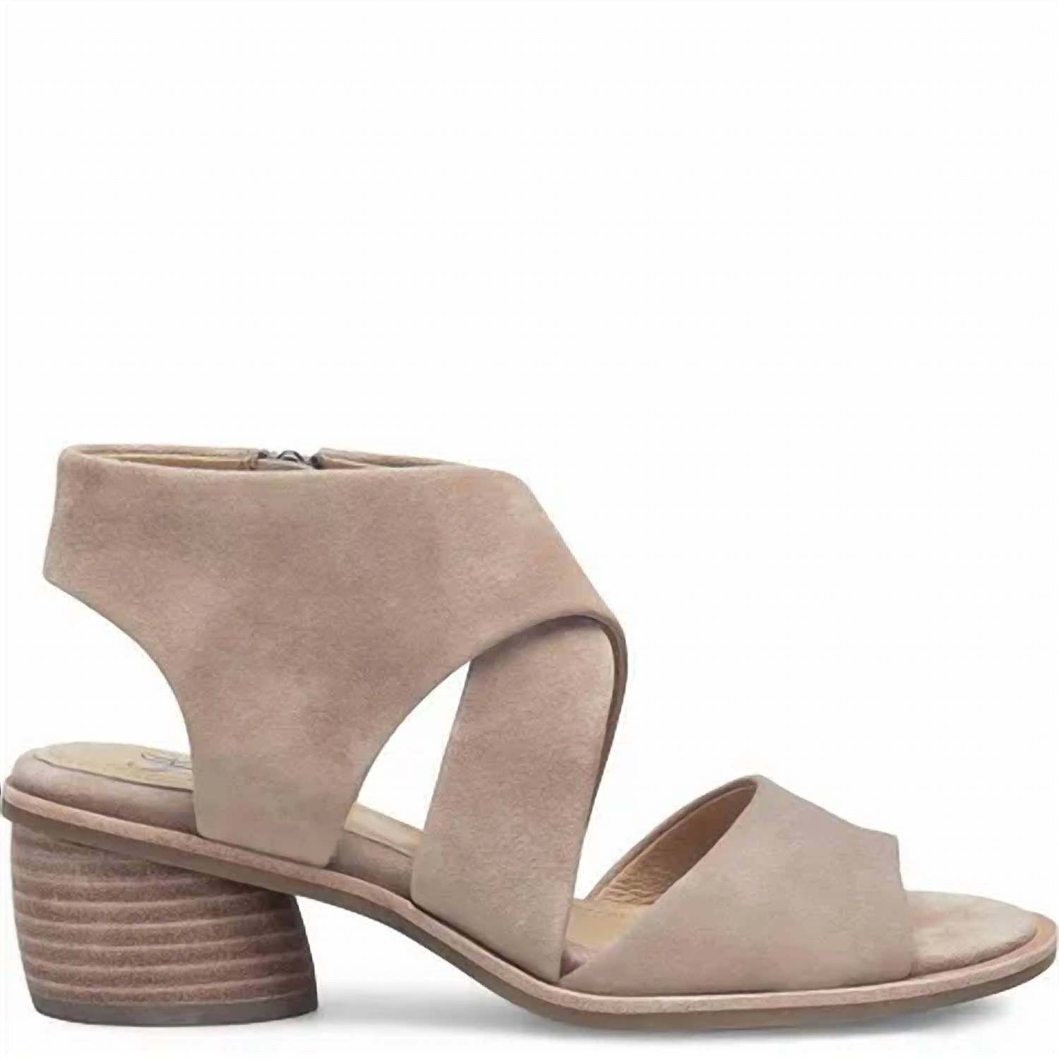 Sofft Women's Camille Sandal in stone suede - women's sandal - alternate view