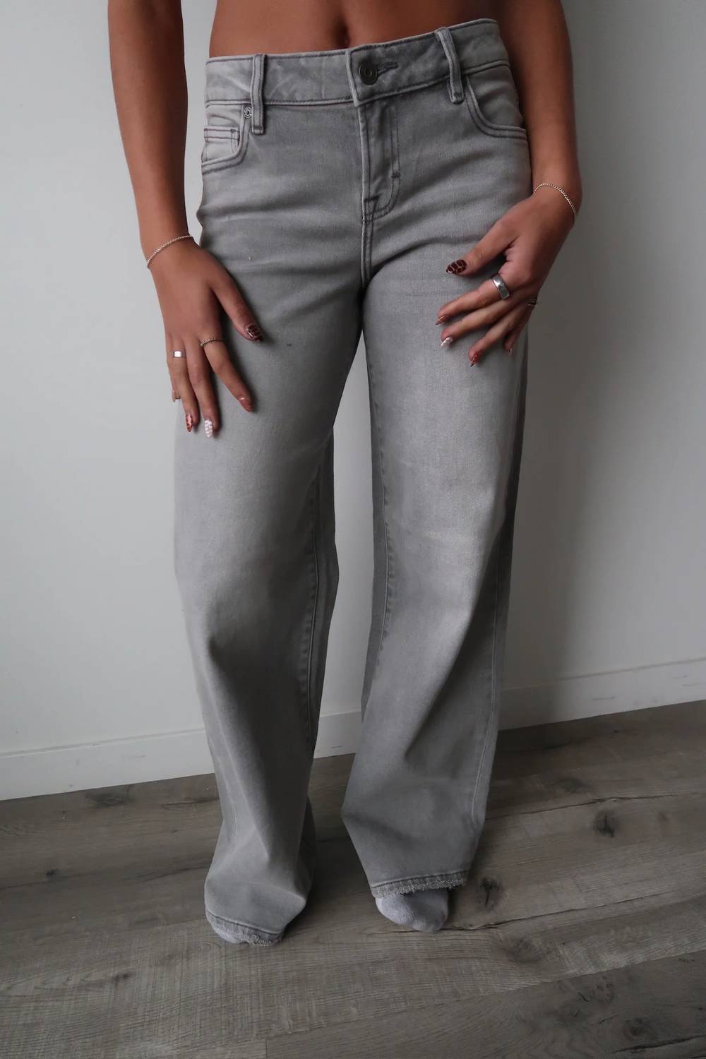 Hidden - Nori Mid Rise Stretch Wide Leg Jeans