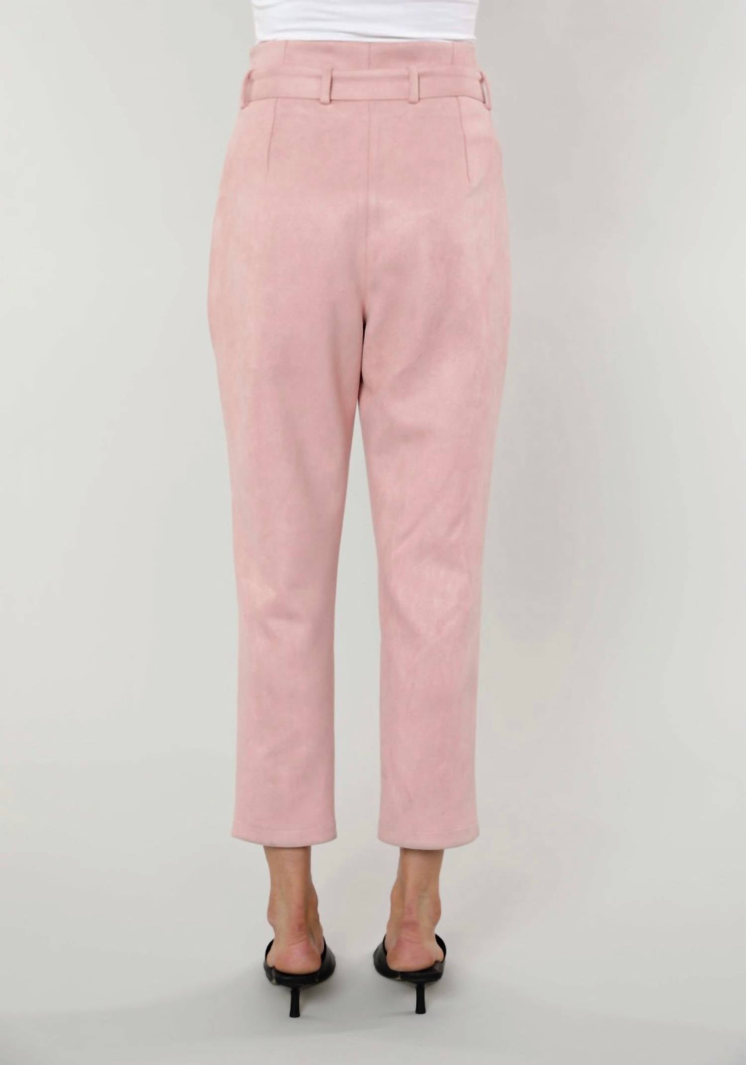 Dolce Cabo - Uptown Suede Paper Bag Pants