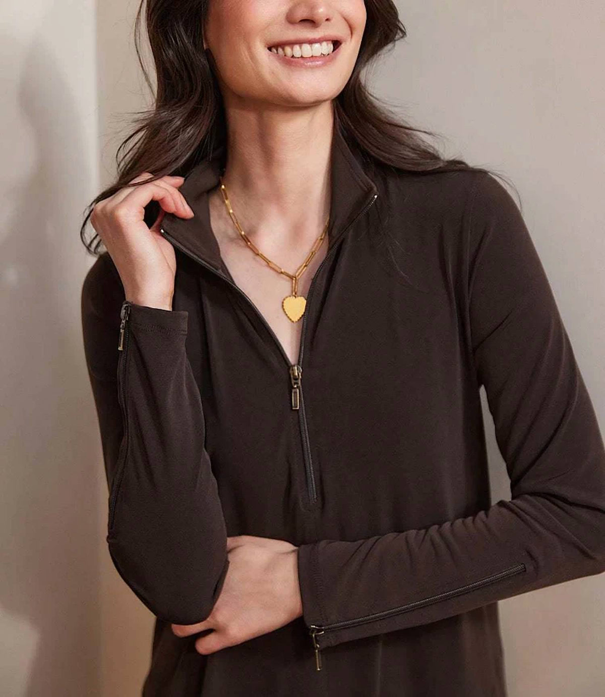 Karen Kane - Zaylee Zip-up Travel Mini Dress