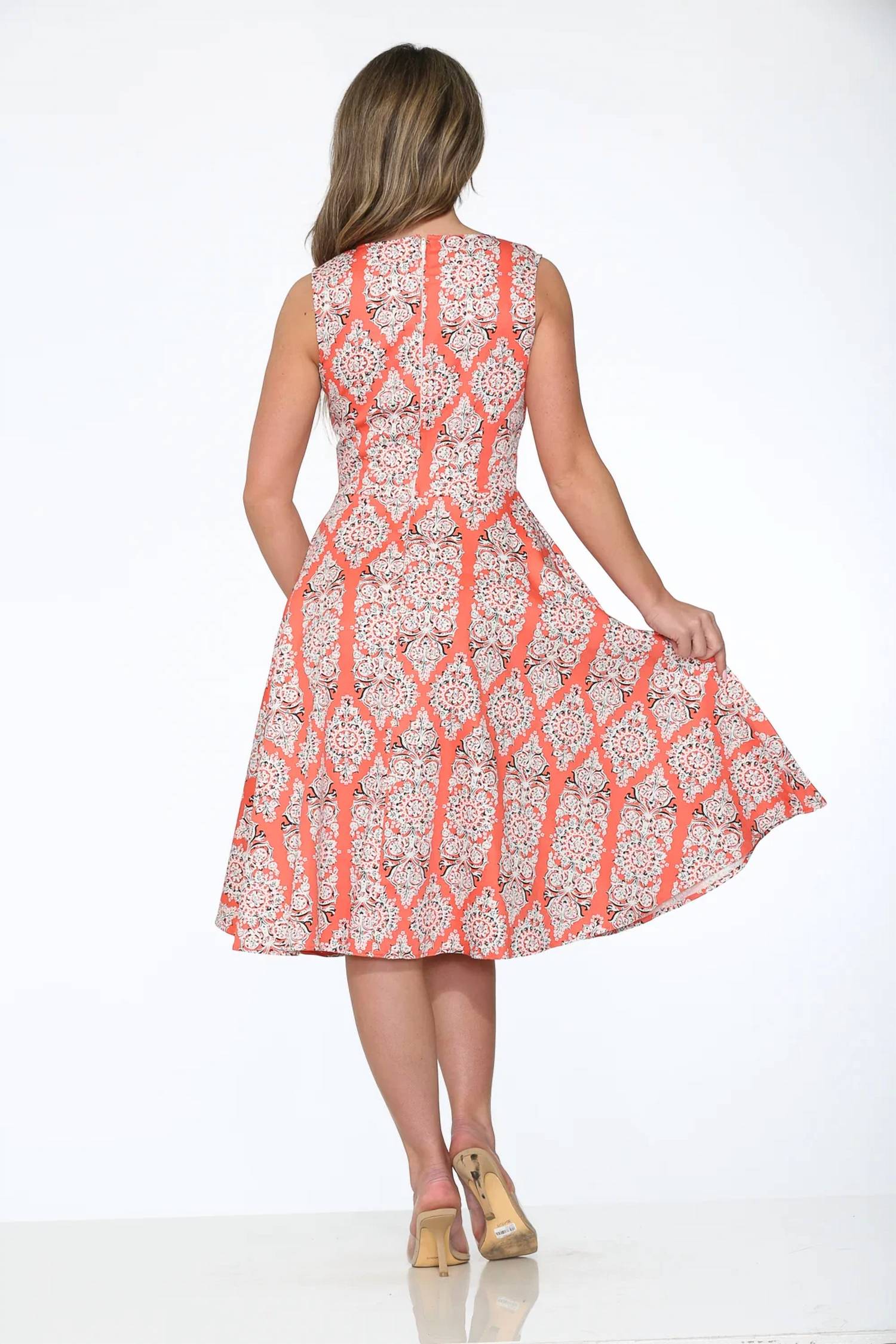 Orchid Bloom - Deco Midi Dress