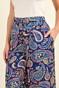Molly Bracken - Wide Leg Paisley Pants