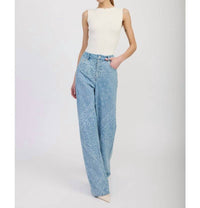 En Saison Tarak Straight Leg Jeans in blue - women's jeans