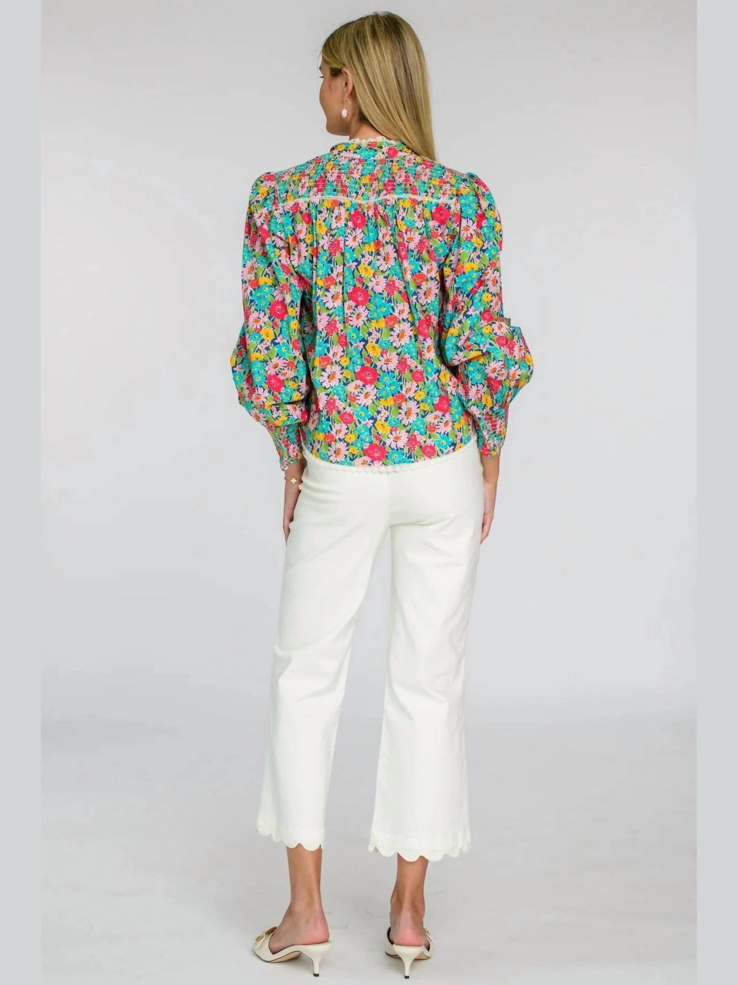 Elizabeth James The Label - Emily Balloon Sleeves Top