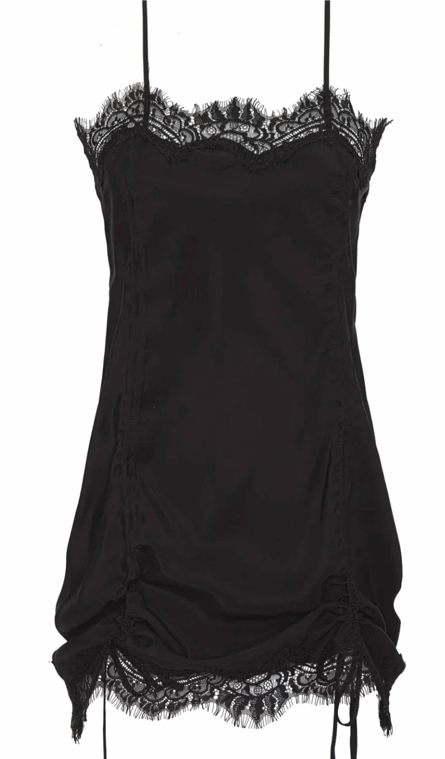 Gold Hawk - Rouched Coco Lace Silk Tunic