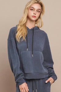 Yelete - Relaxed Ribbed Corduroy Hoodie