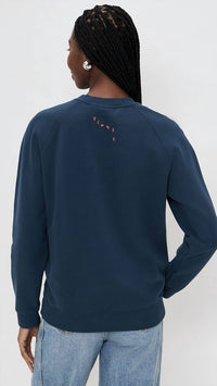 Clare V. - Flocked Surrealisme Lips Sweatshirt