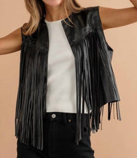 Blue B - Wynonna Faux Leather Vest