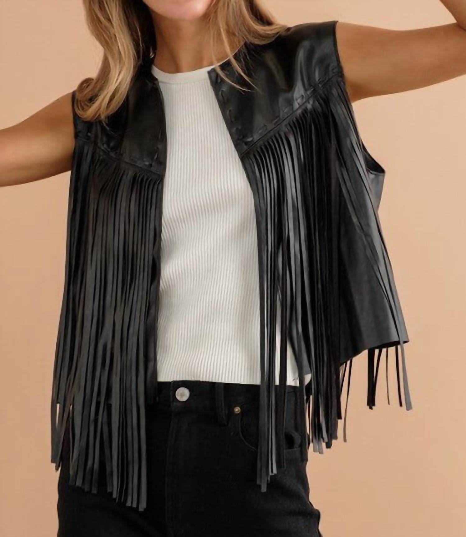 Blue B - Wynonna Faux Leather Vest
