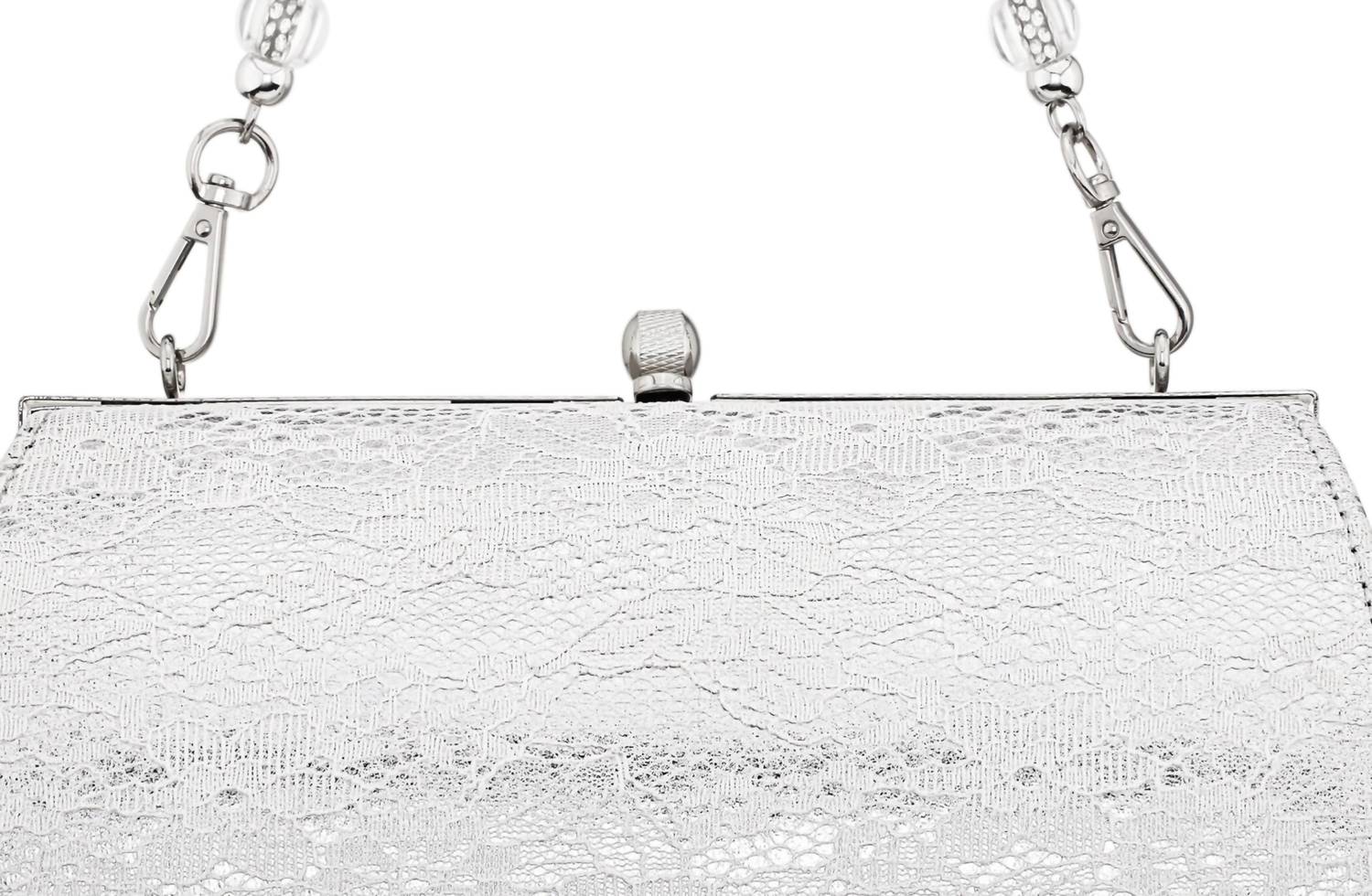 Nina - Women's Audra Vintage Style Satchel With Crystal Lucite Handle