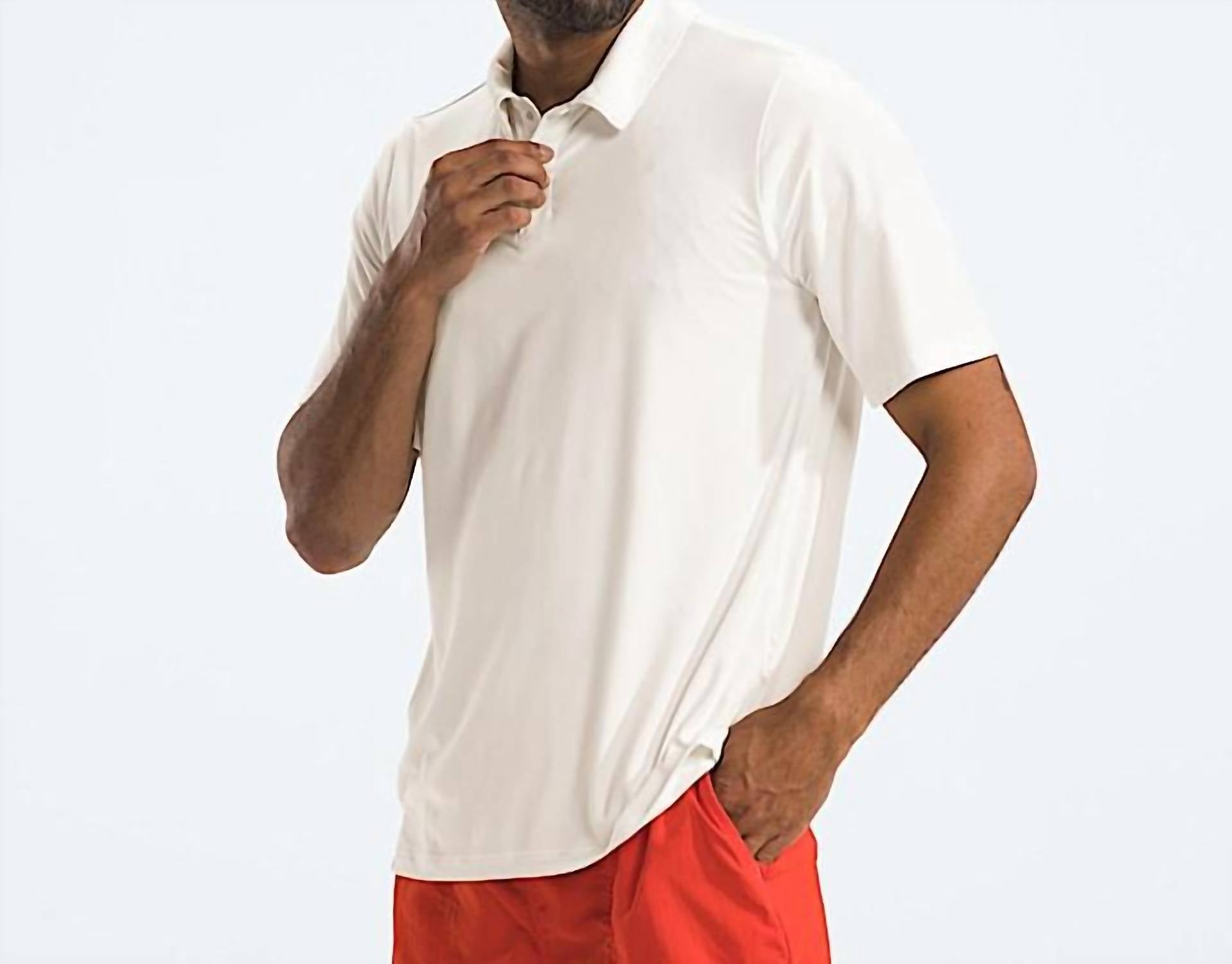 THE NORTH FACE Sky Polo Shirt in white dune - men's shirt