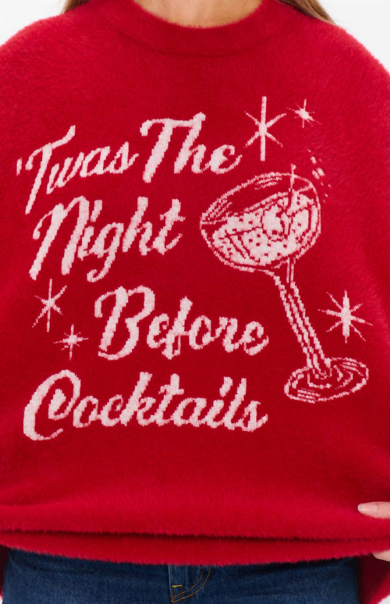 Show Me Your Mumu Classic Crewneck Sweater in twas the night knit 2 - women's sweater - alternate view