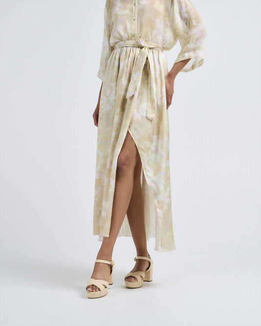 Forte Forte - The Secret Lily Print Viscose Satin Skirt