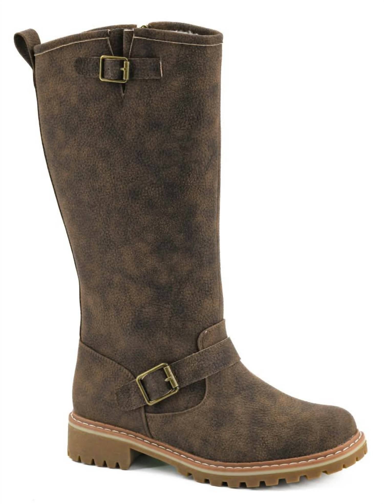 Hey Girl by Corkys Women's Carny Boots in pebbled brown - women's shoe