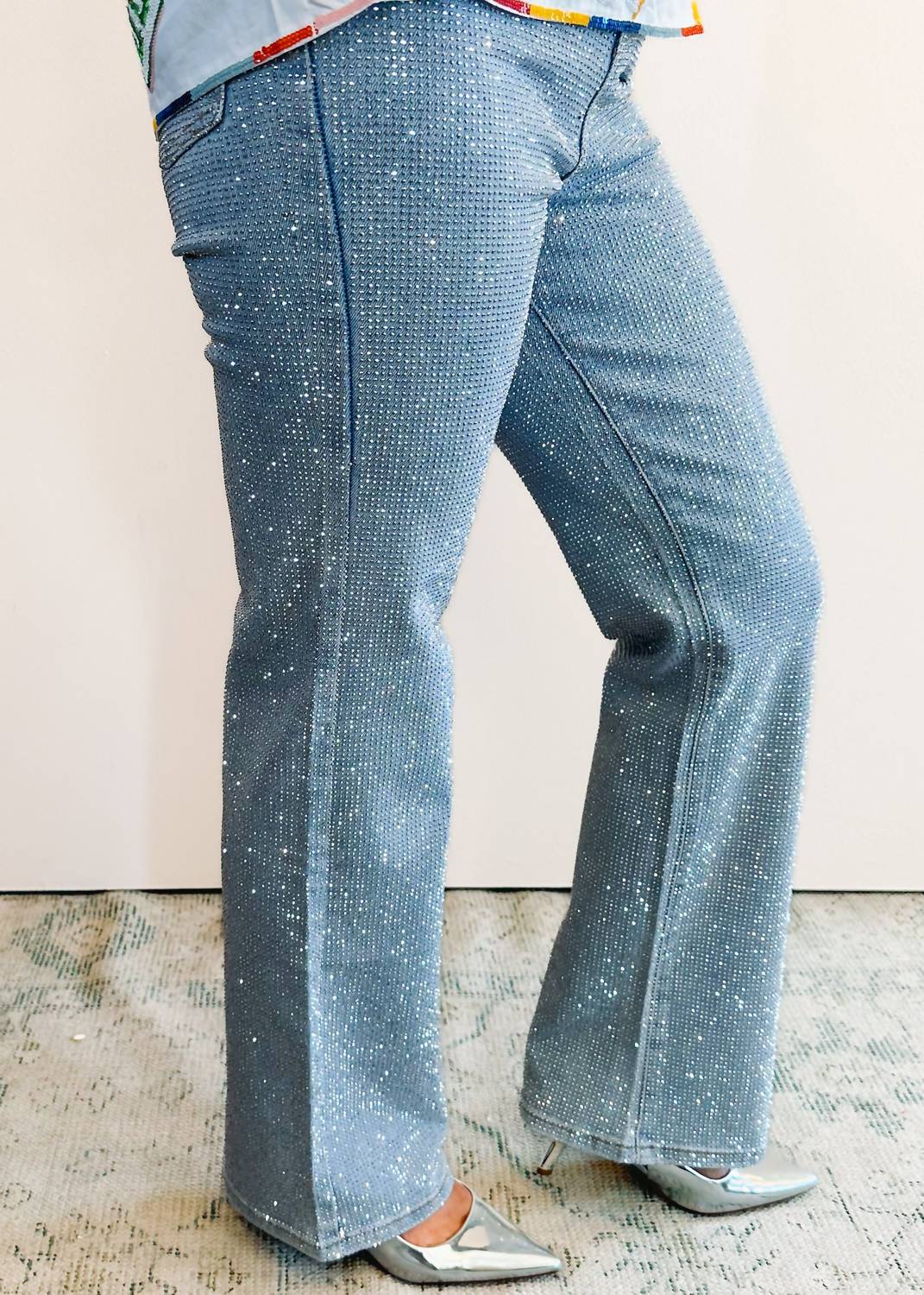 Apricot - Valerie Rhinestone Jean