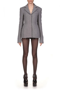 Marina Moscone - Waisted Basque Blazer Jacket