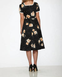 Orchid Bloom - Floral Swing Dress
