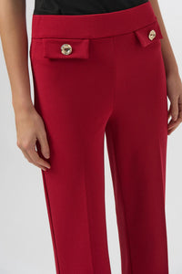 Joseph Ribkoff - Pull On Wide Leg Trouser Pants