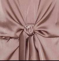 Karmamia Women's Blair Dress in semi rich tan - women's dress - detail view
