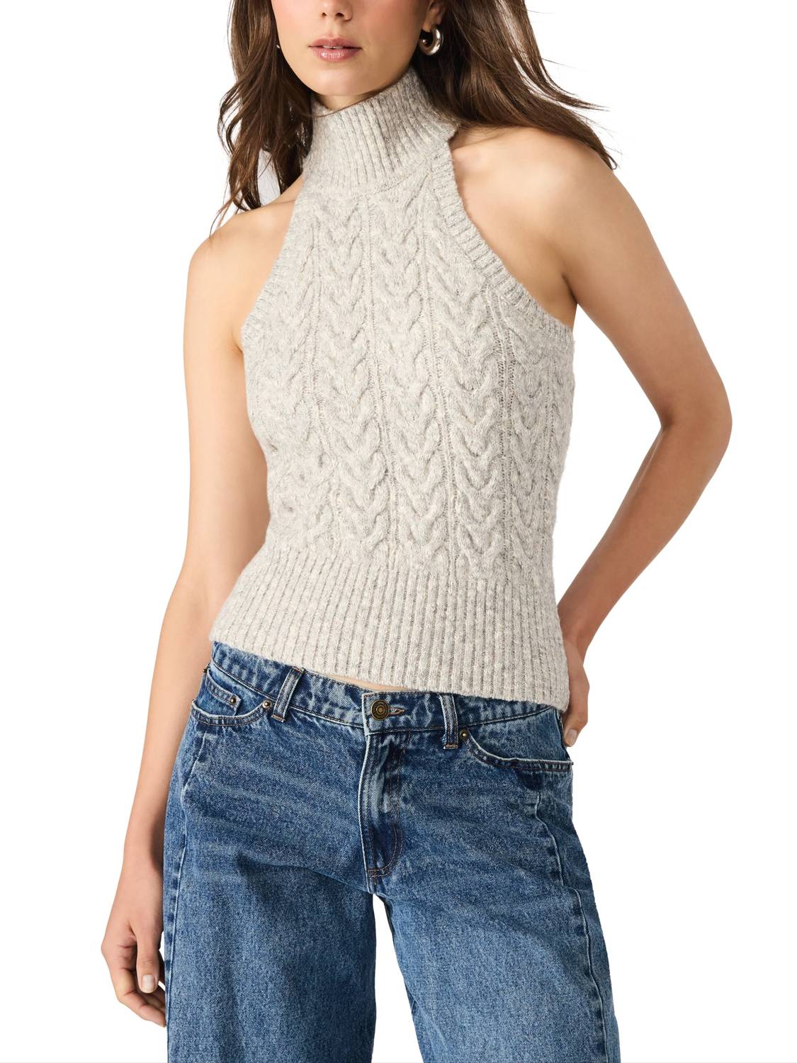 Steve Madden - Shout Praise Halter Neck Sweater