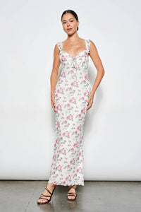 Golden - Violet Strawberry Maxi Dress
