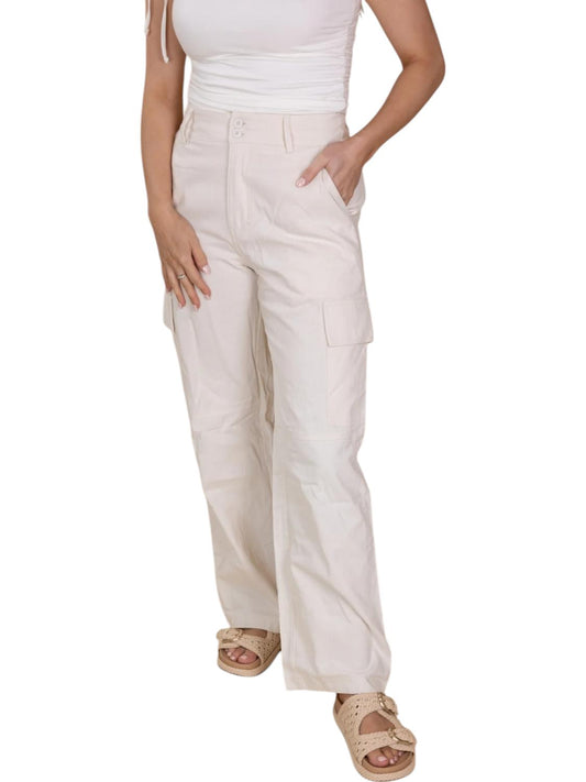 Papermoon - Sadie Linen Cargo Pants