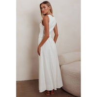One And Only Collective - Button Detail Vest And Maxi Skirt Set