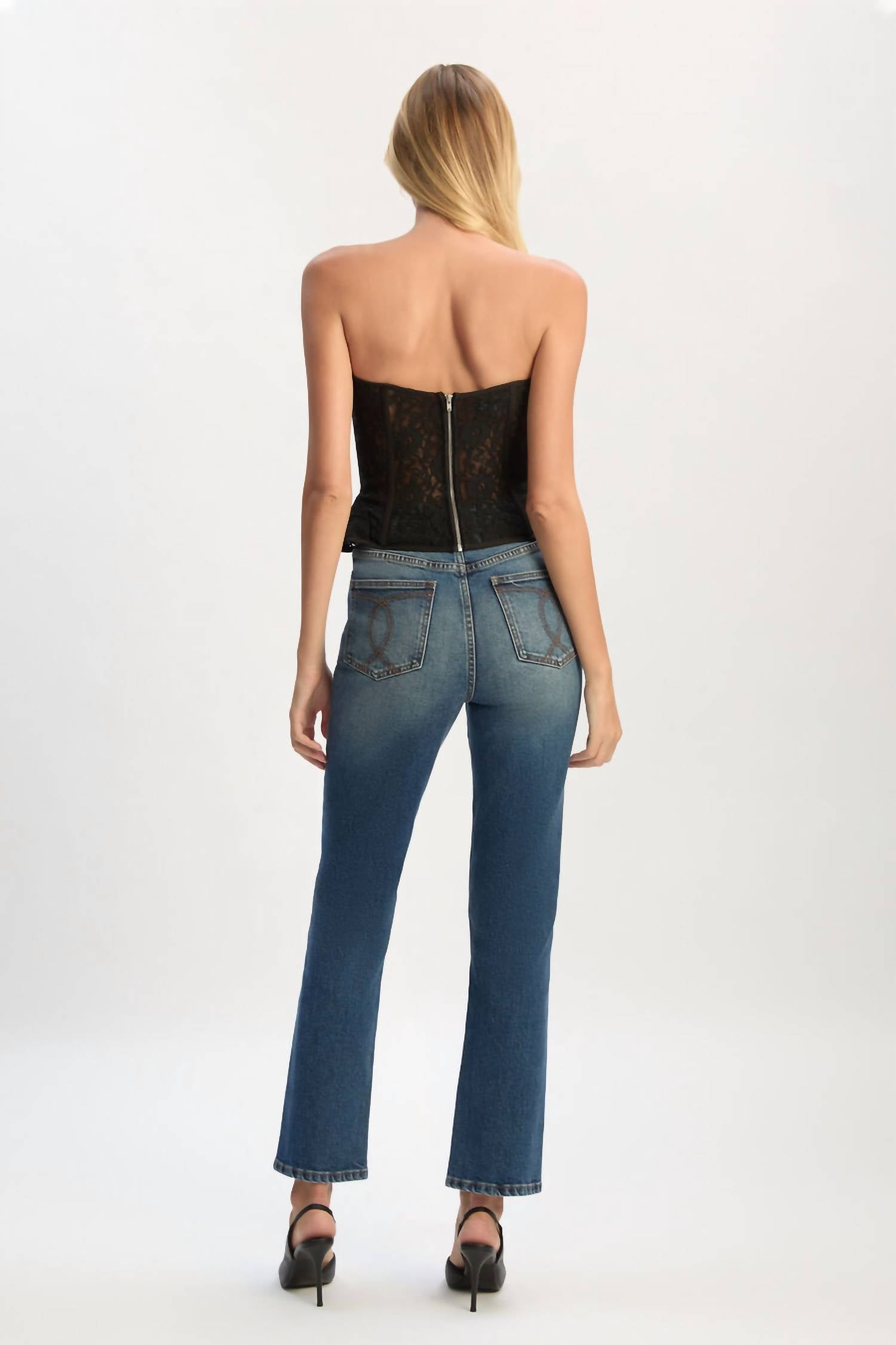 Bardot - Cristo Strapless Lace Bustier Top