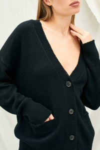 Jumper1234 - Boyfriend With Buttons Heavy Cardigan