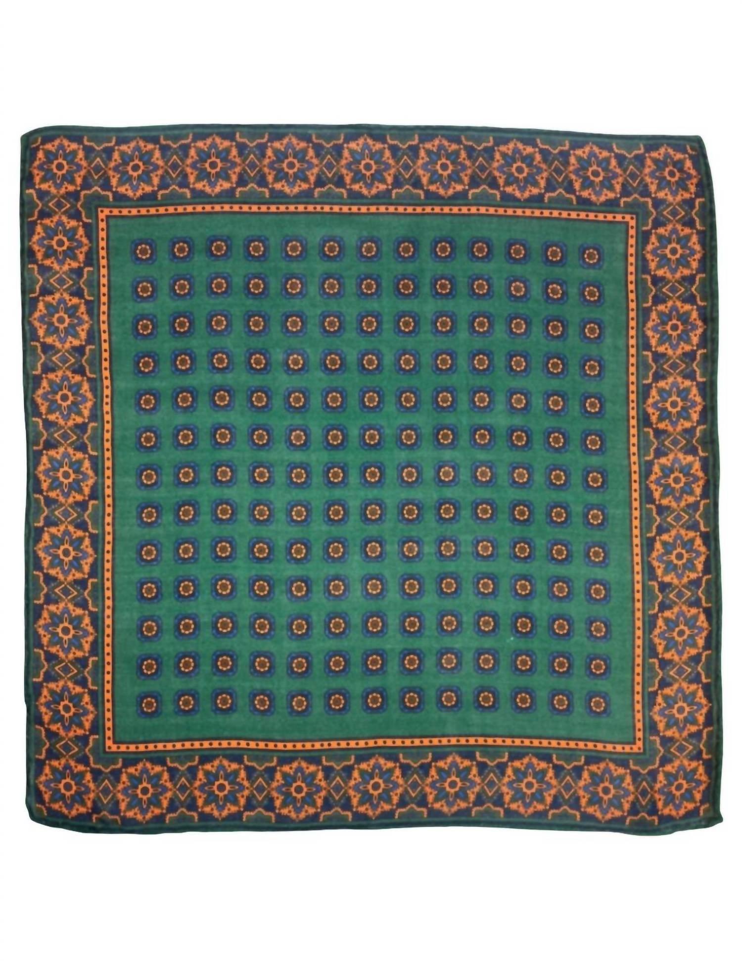 Calabrese 1924 - Men's Geometric Print Pocket Square