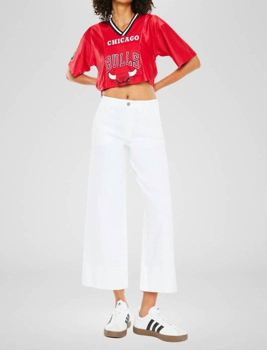 Kancan - Lindsay High Rise Cropped Wide Leg Jeans