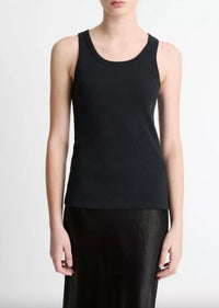 Vince - Stretch Viscose Scoop Tank Top
