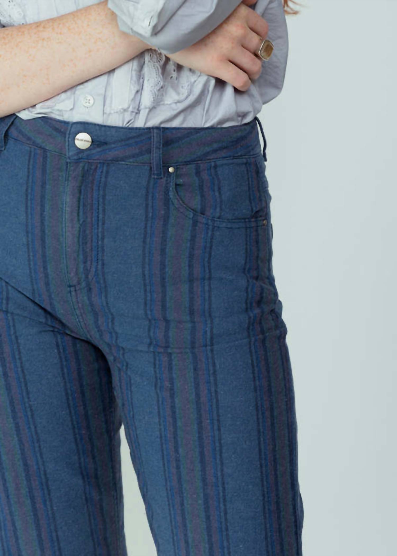 Chloe - Stora Ruby Stripe Denim Trouser