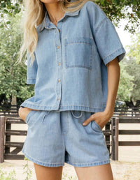 Z Supply - Everyday Denim Button Up Top