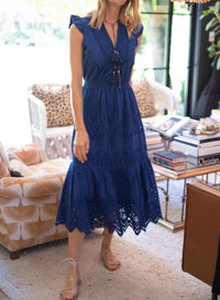 Bell - Lola Eyelet Midi Dress
