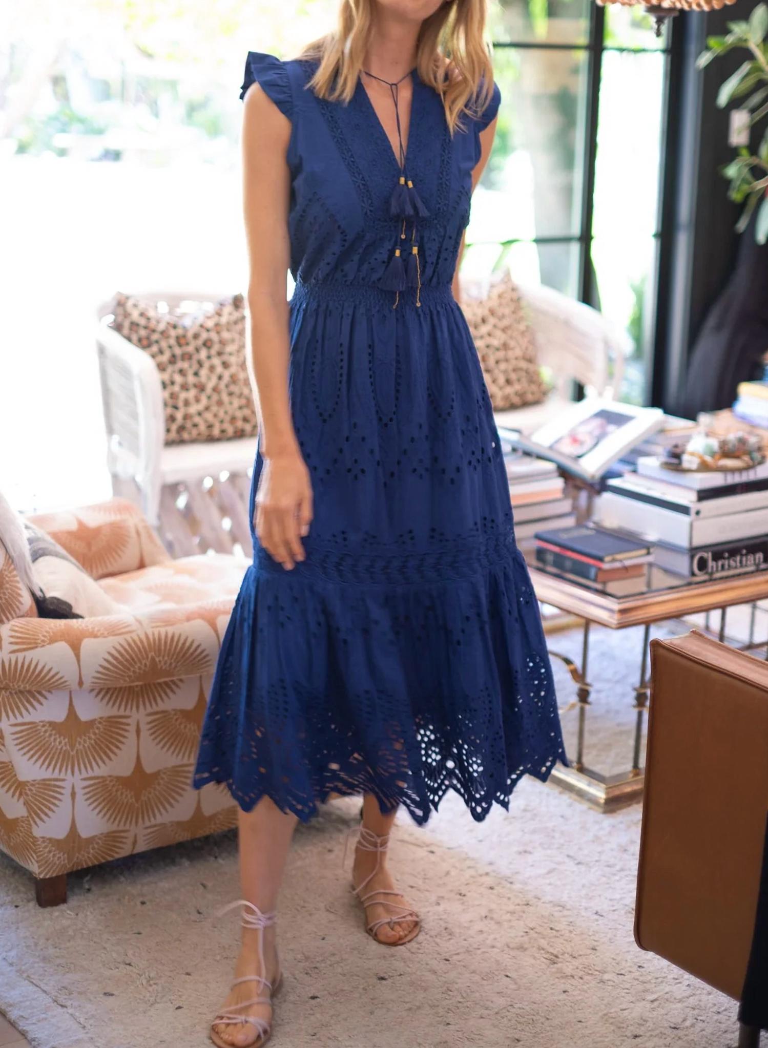 Bell - Lola Eyelet Midi Dress